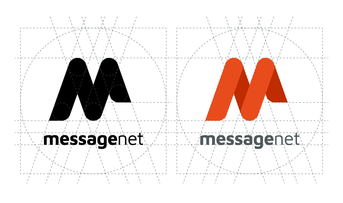 MessageNet logo | Isleta Design Studio